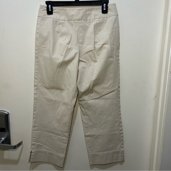 J. Jill Stretch Beige Cropped Trouser Pants Size 6 - Picture 3 of 8